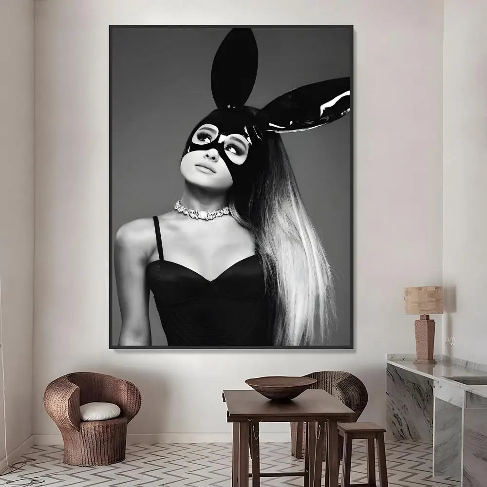 Ariana Grande HD Waterproof Poster Stickers | Wall Décor Wall Poster Stickers Axl White01 15X20cmNoframe