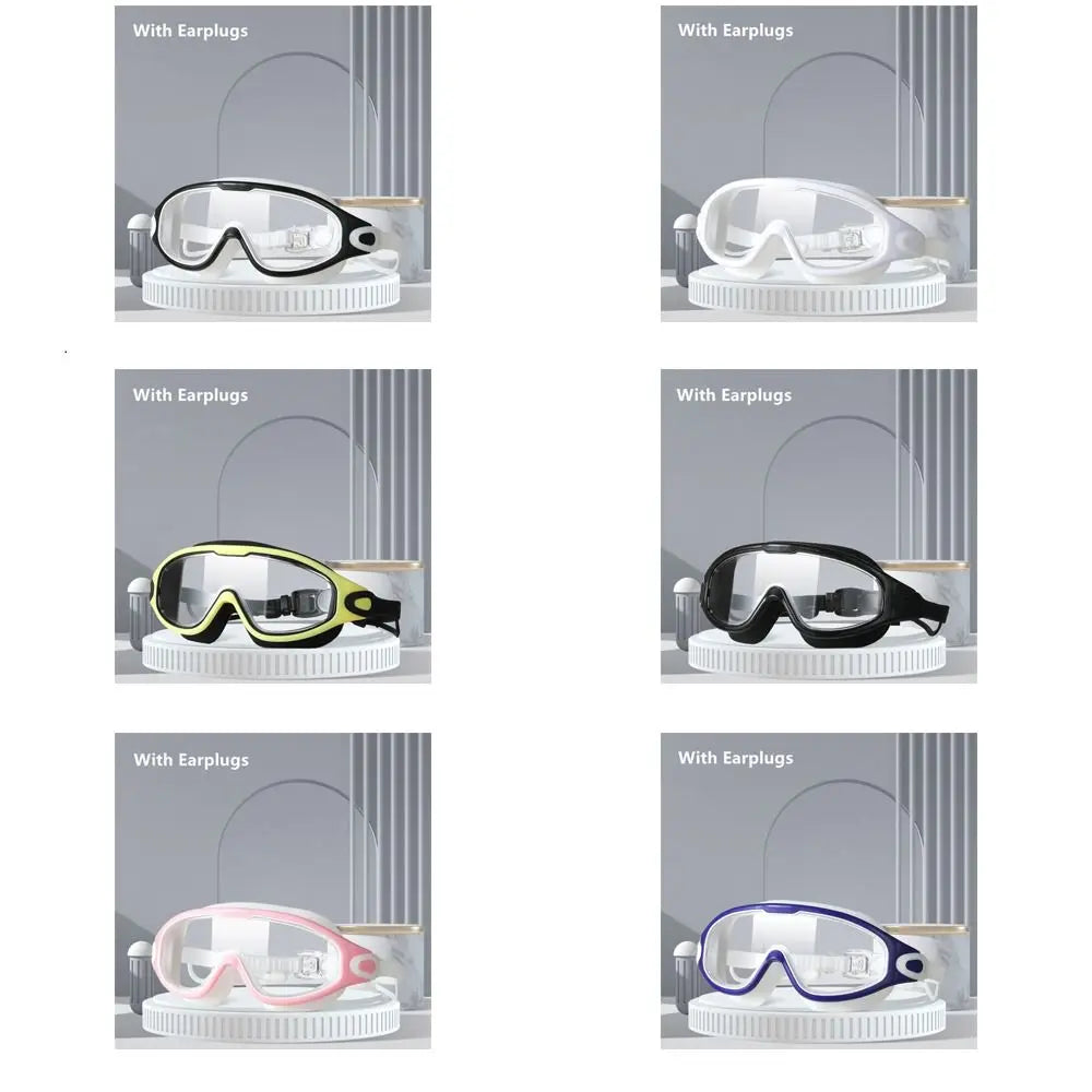 Anti-Fog Silicone Swimming Goggles – Big Frame Clear Lens Swimming Goggles Axl