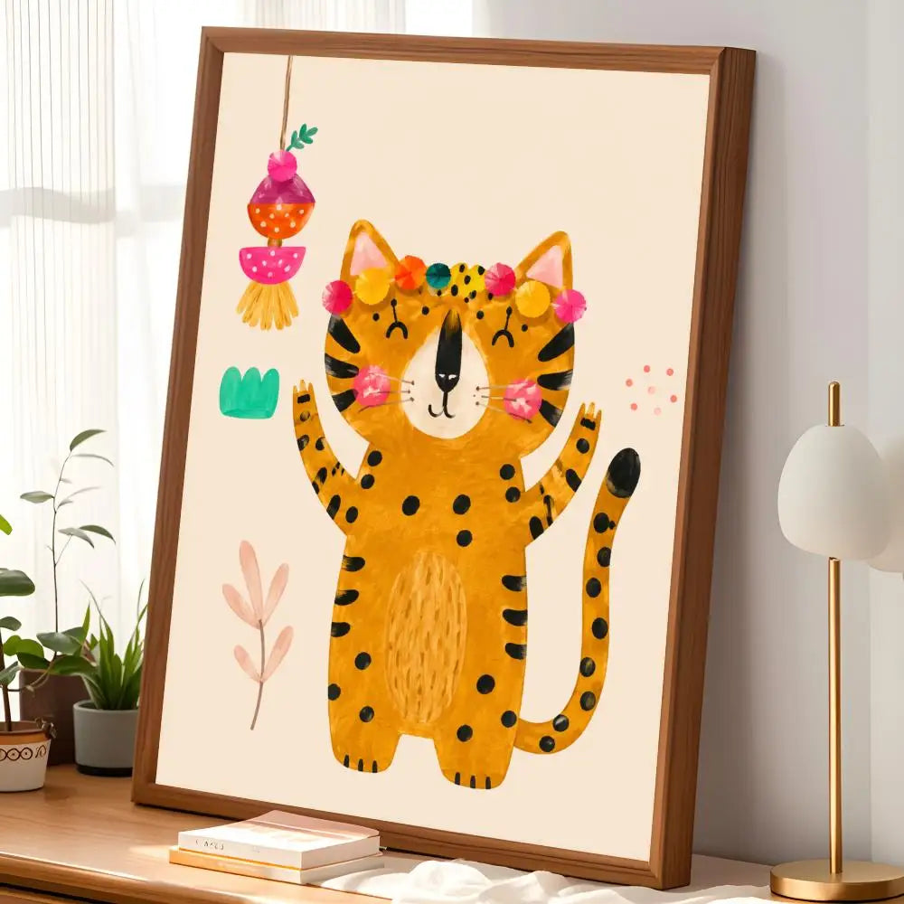 Nordic Animal Print Self-Stick Wall Art Poster | Waterproof Wall Art Poster Axl