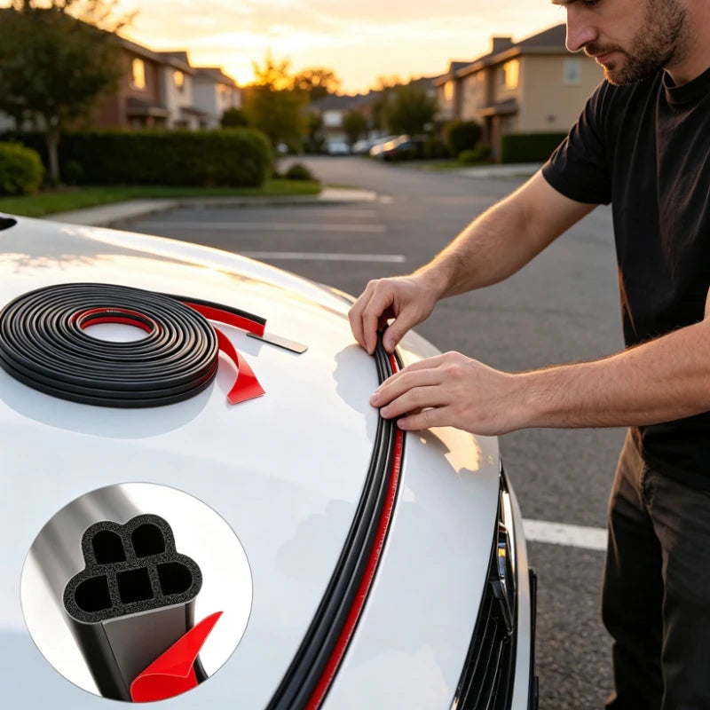 Self-Adhesive Car Door Soundproof Sealing Strip – D-Type Roll Car Sealing Strip Axl