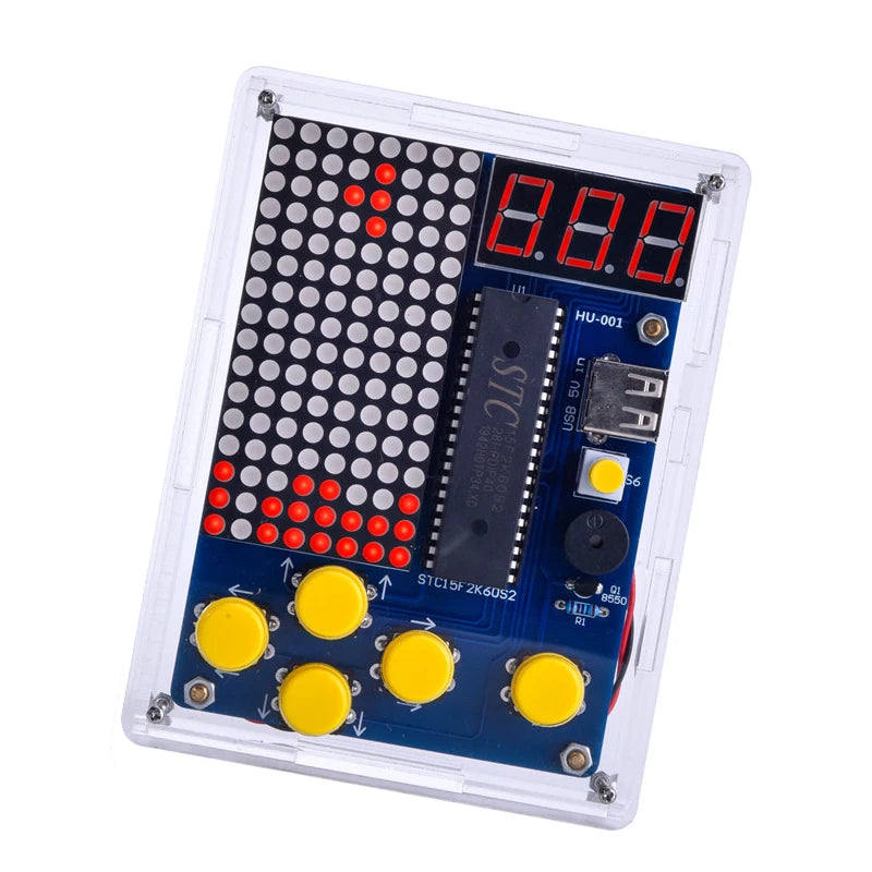 DIY Pixel Game Machine Kit – 51 Microcontroller Soldering Kit DIY Electronics Kit Axl