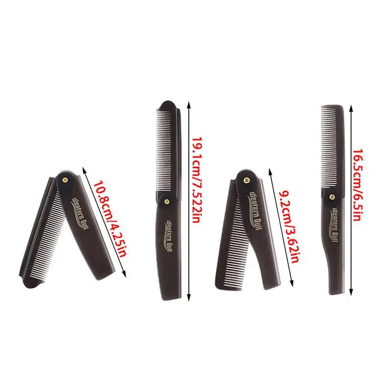 Portable Folding Pocket Comb – Hair & Beard Styling Tool Folding Hair Comb Axl