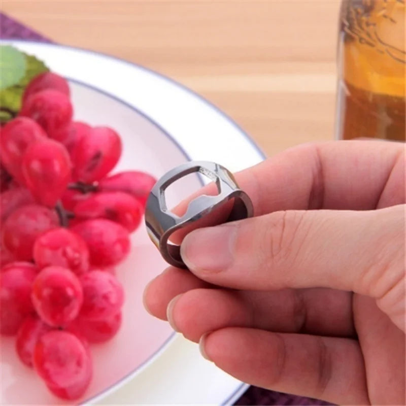 Stainless Steel Finger Ring Bottle Opener Set – 3 Pack Ring Bottle Opener Axl