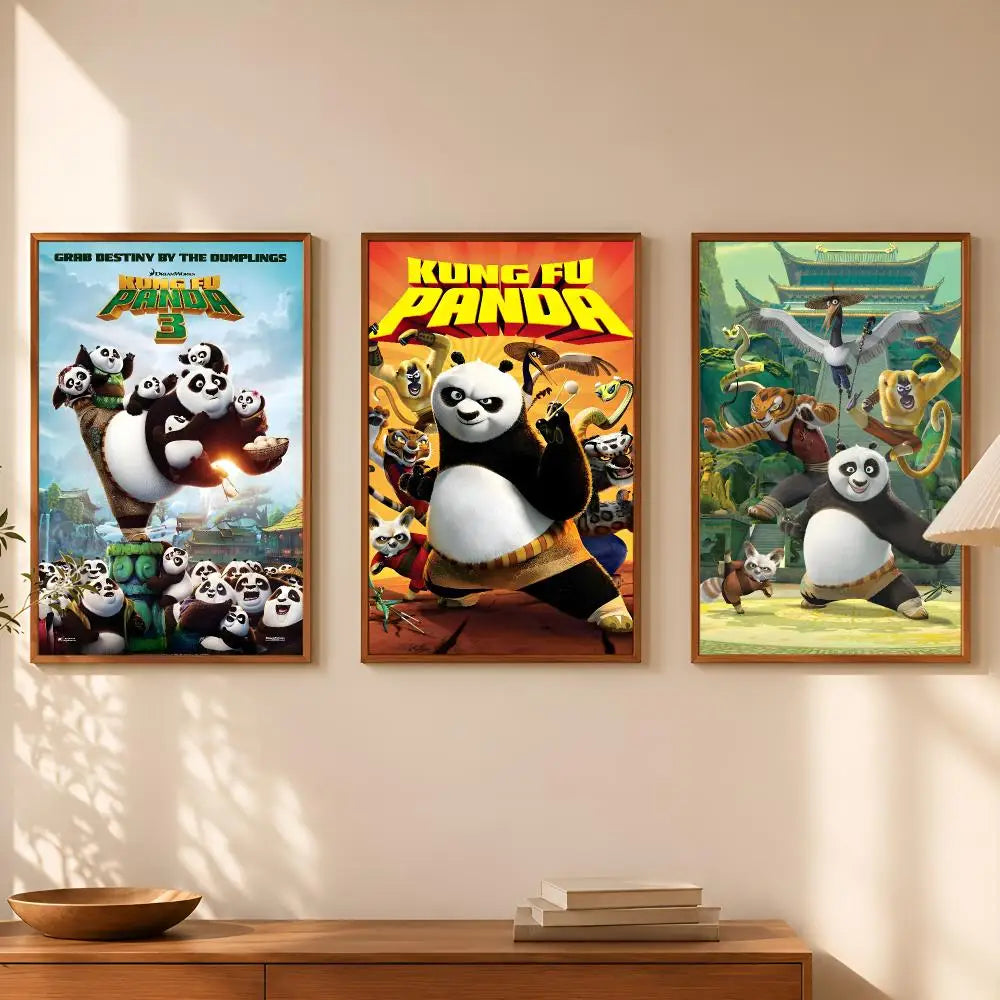 Kung Fu Panda Self-Stick HD Wall Art Poster – Waterproof Decor Wall Art Poster Axl