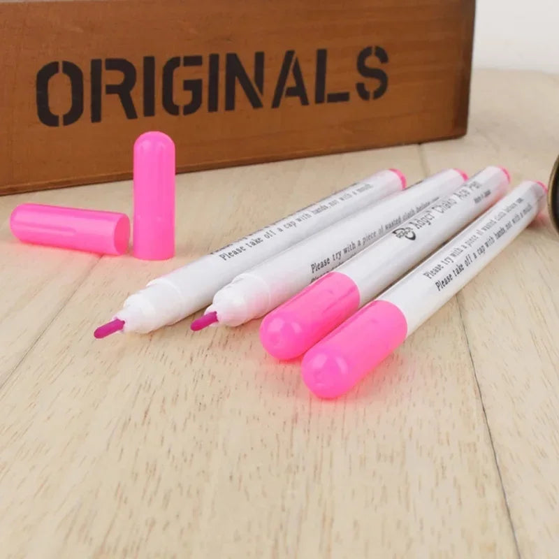 Water Soluble Fabric Marking Pen – Erasable Stitch Marker 4 Pc Fabric Marking Pen Axl