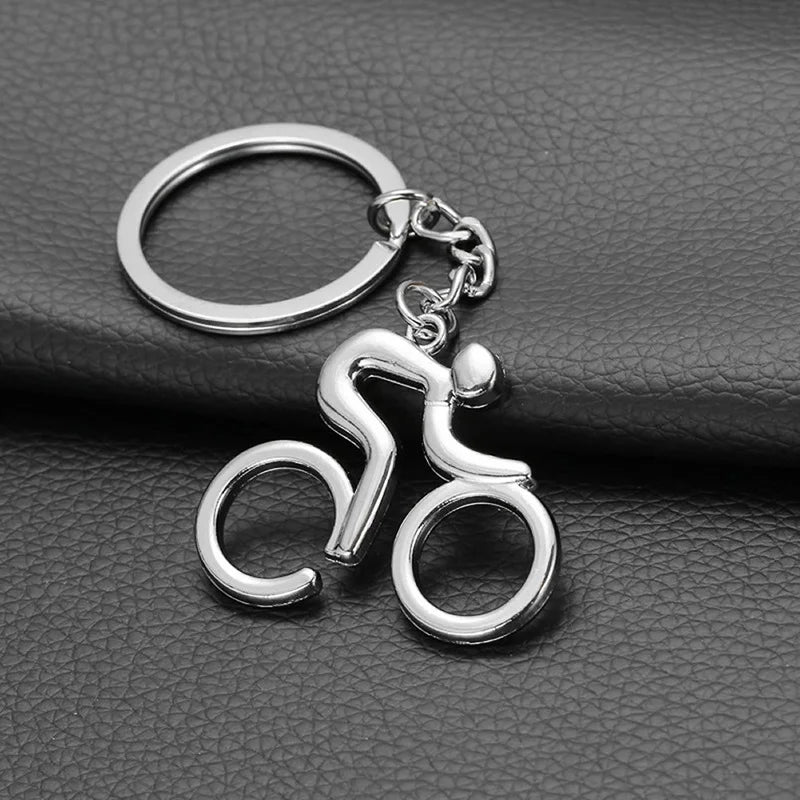 Metal Bicycle Cycling Keychain – Stainless Steel Bike Keyring Sports Keychain Axl