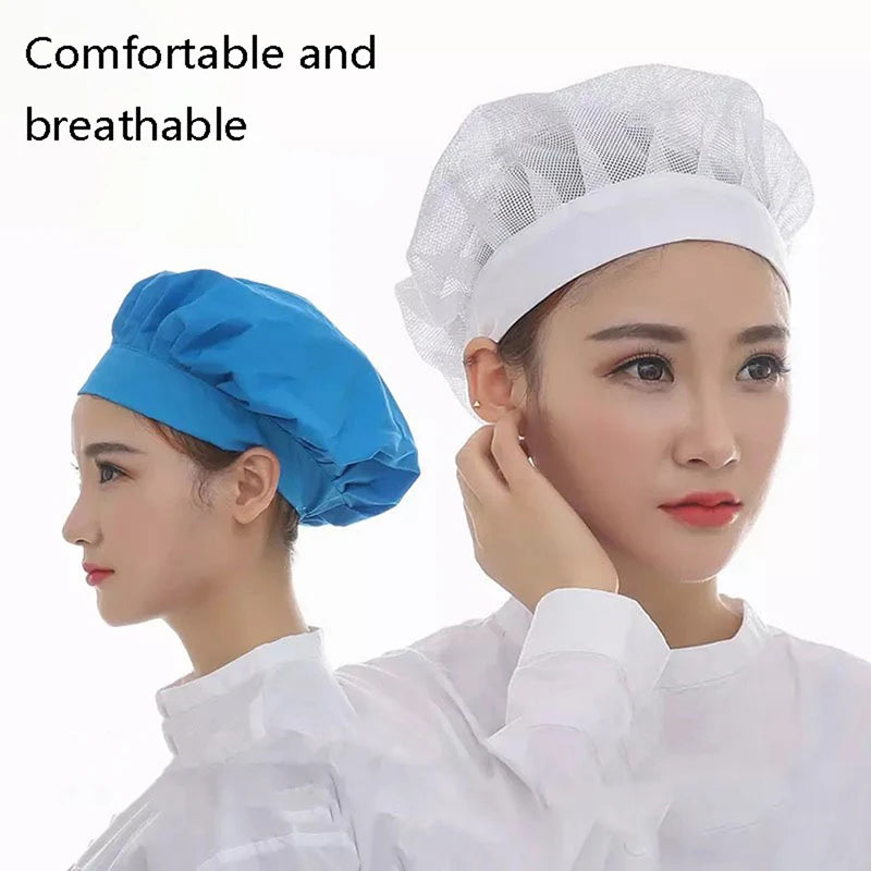 Unisex Elastic Mesh Chef Hat – Breathable Workwear Cap Chef Workwear Hat Axl