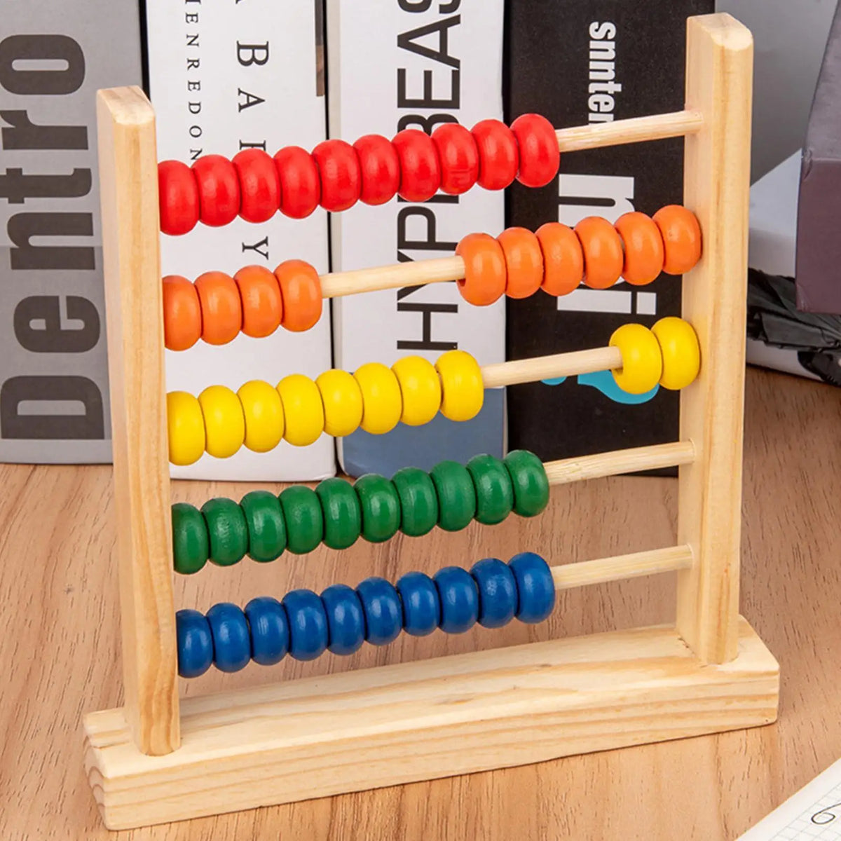 Wooden Abacus Toy – Colorful Counting Beads for Toddlers Educational Abacus Toy Axl