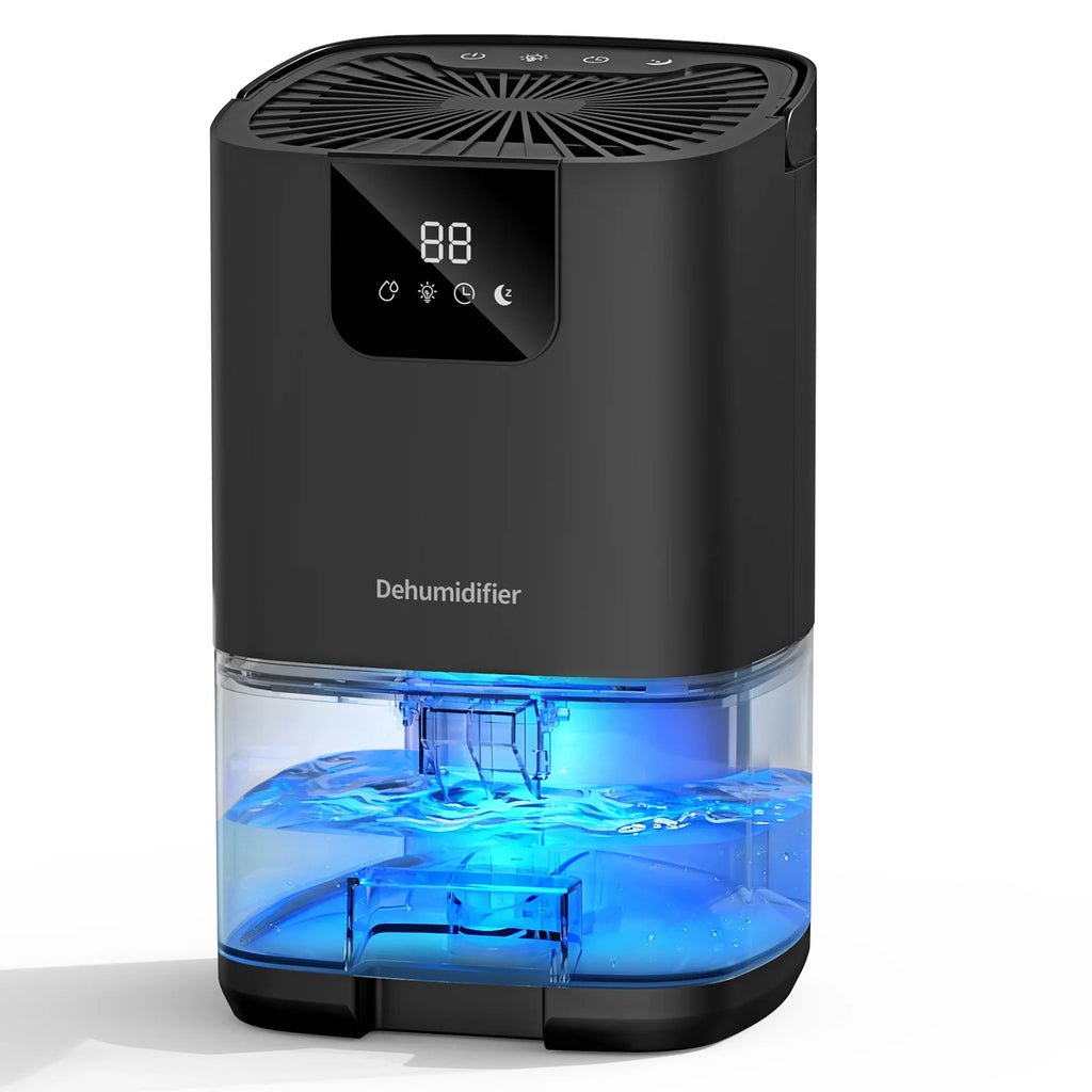 BALASHOV Air Dehumidifier – Digital Display & Night Light Home Dehumidifier Axl black 220V-240V EU Plug