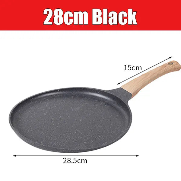 Ceramic Nonstick Griddle Pan 20/24/28cm – Crepe & Pancake Pan Nonstick Griddle Pan Axl 28cm Black