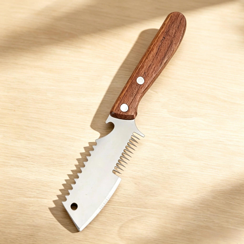 Stainless Steel Scallion Slicer Knife | Multi-Use Kitchen Scraper Kitchen Slicer Knife Axl