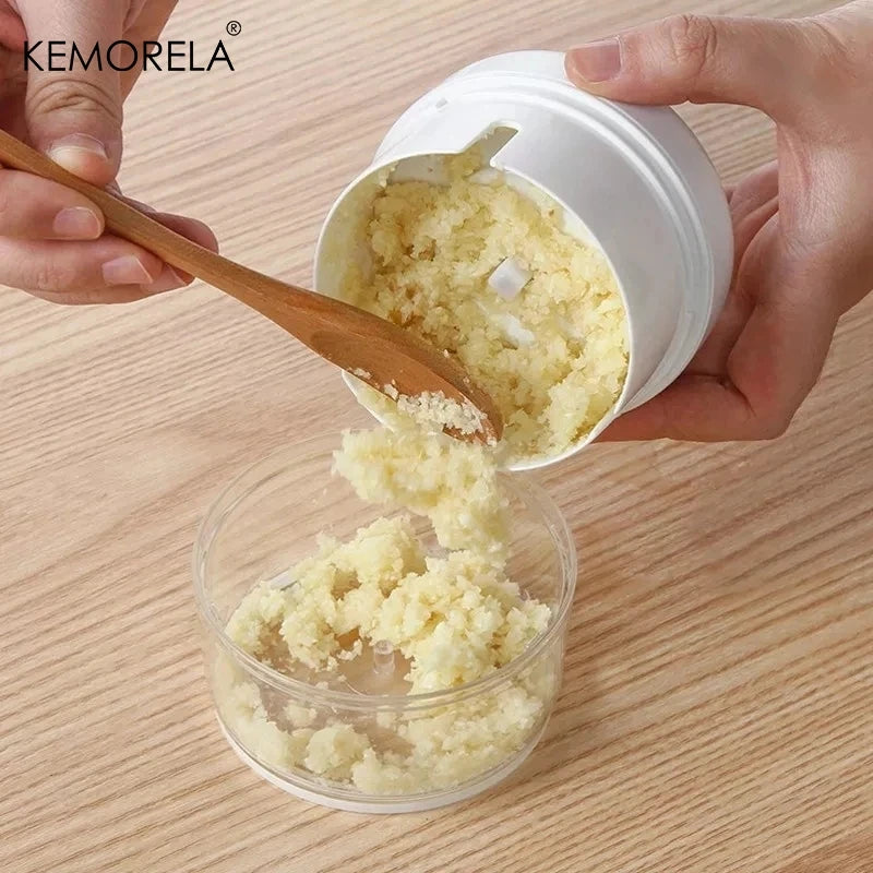 KEMORELA Manual Garlic Chopper & Mini Vegetable Food Grinder Manual Garlic Chopper Axl