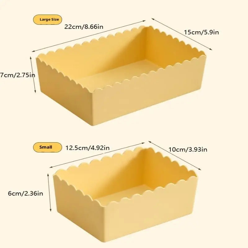 Cream Cosmetic Storage Box – Dustproof Desktop Organizer Desktop Storage Box Axl