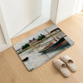 Diatomite Bath Mat – Quick Dry Anti-Slip Caillebotte Art Design Diatomite Bath Mat Axl White1 30x45cm