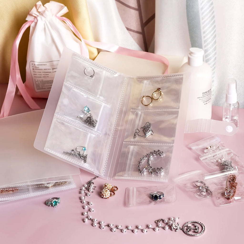 Portable Jewelry Organizer Album – Anti-Oxidation Zipper Bag Jewelry Organizer Axl