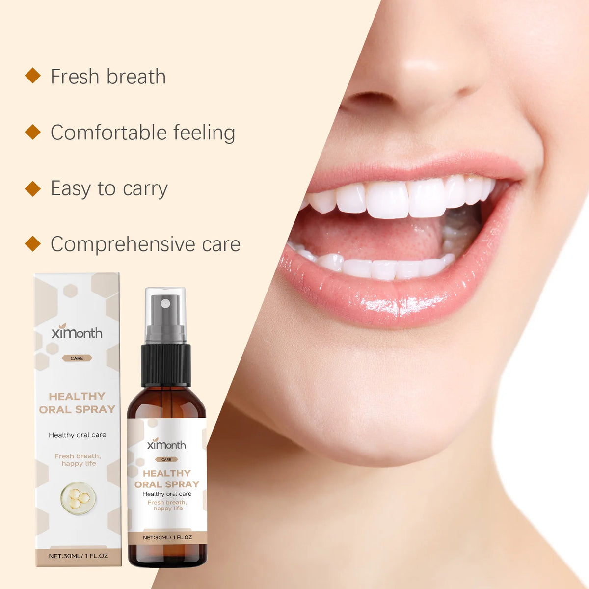 Ximonth Propolis Mint Oral Spray – Fresh Breath 30ml Oral Breath Spray Axl
