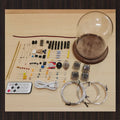 IN-12 Nixie Tube Clock DIY Kit – Retro Wood Desk Clock DIY Nixie Tube Clock Axl Walnut wood