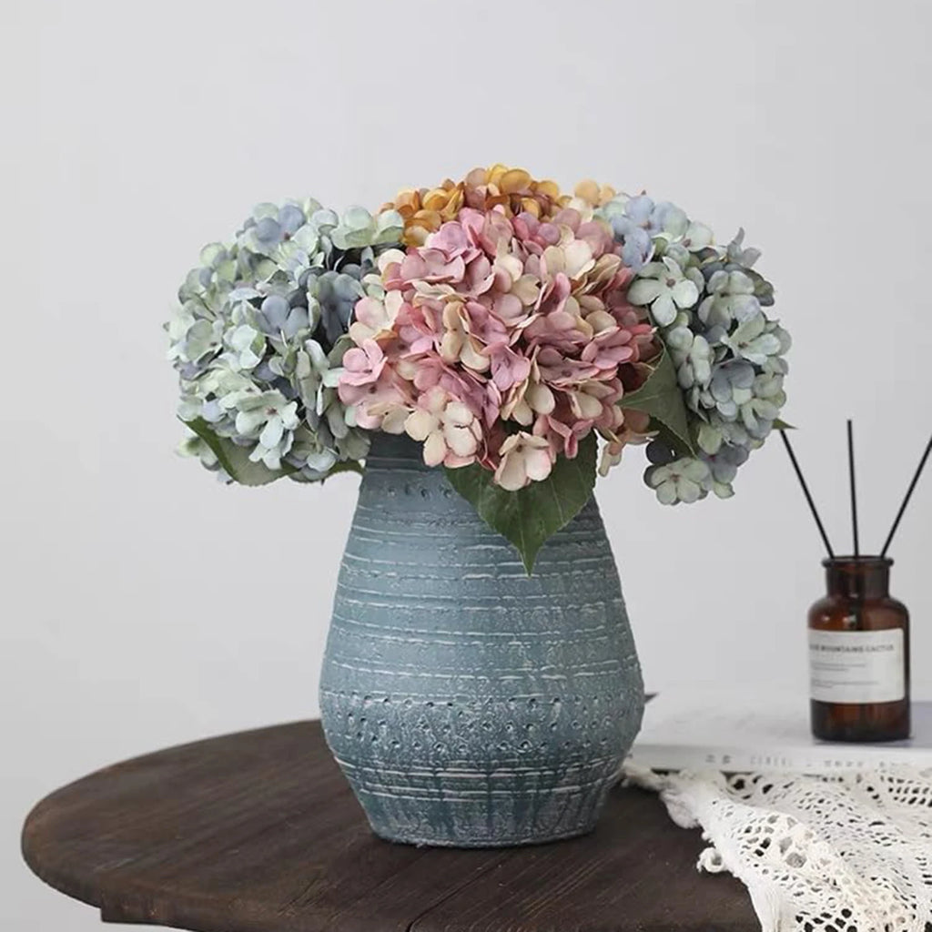 Artificial Silk Hydrangea Flowers 1/3 Pcs – Wedding & Home Décor Artificial Silk Flowers Axl