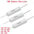 10-Pack 10W 5% Cement Resistors | DIP Fixed Power Resistors Cement Resistor Axl 51 ohm