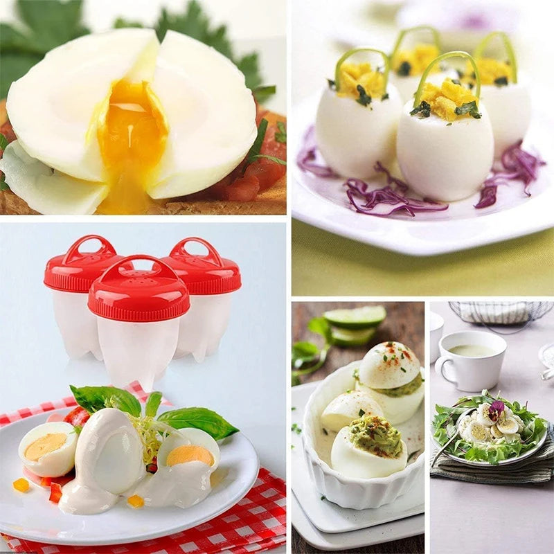 BPA-Free Silicone Egg Poacher Cups | Non-Stick Egg Boiler Set Egg Poacher Set Axl