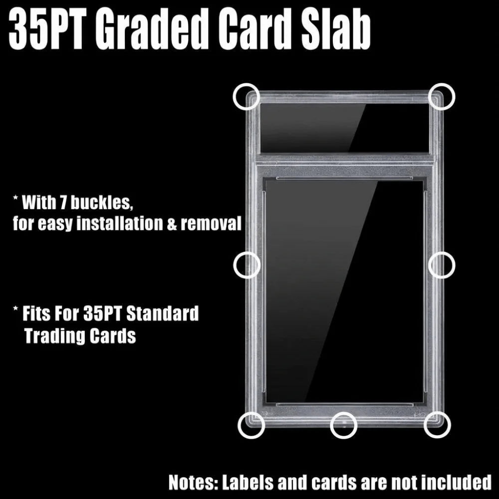 Graded Trading Card Holder Snap Closure Plastic Slab Case Card Slab Holder Axl