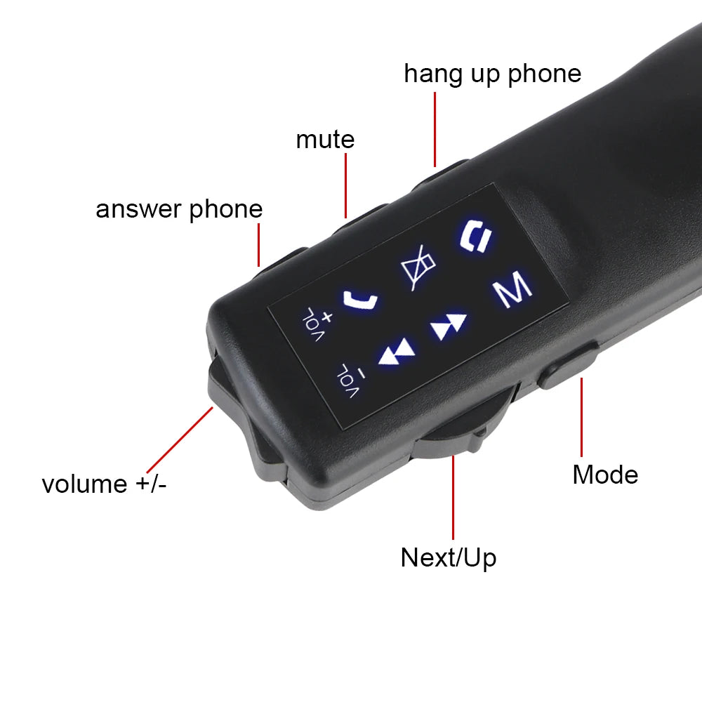 8-Key Universal Car Steering Wheel Remote Control – 12V Steering Wheel Controller Axl