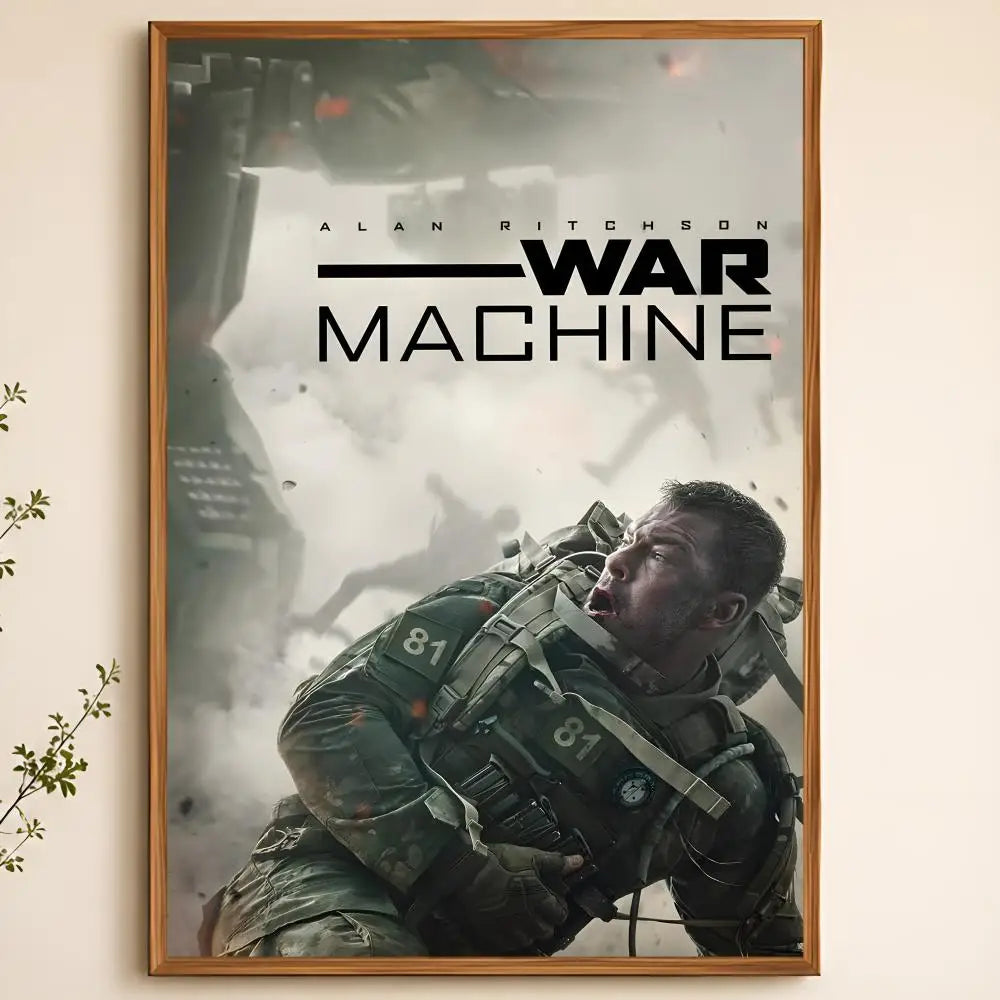 War Machine PVC Wall Poster – Peel & Stick HD Art Decor Wall Art Poster Axl White01 50X70cmNoframe