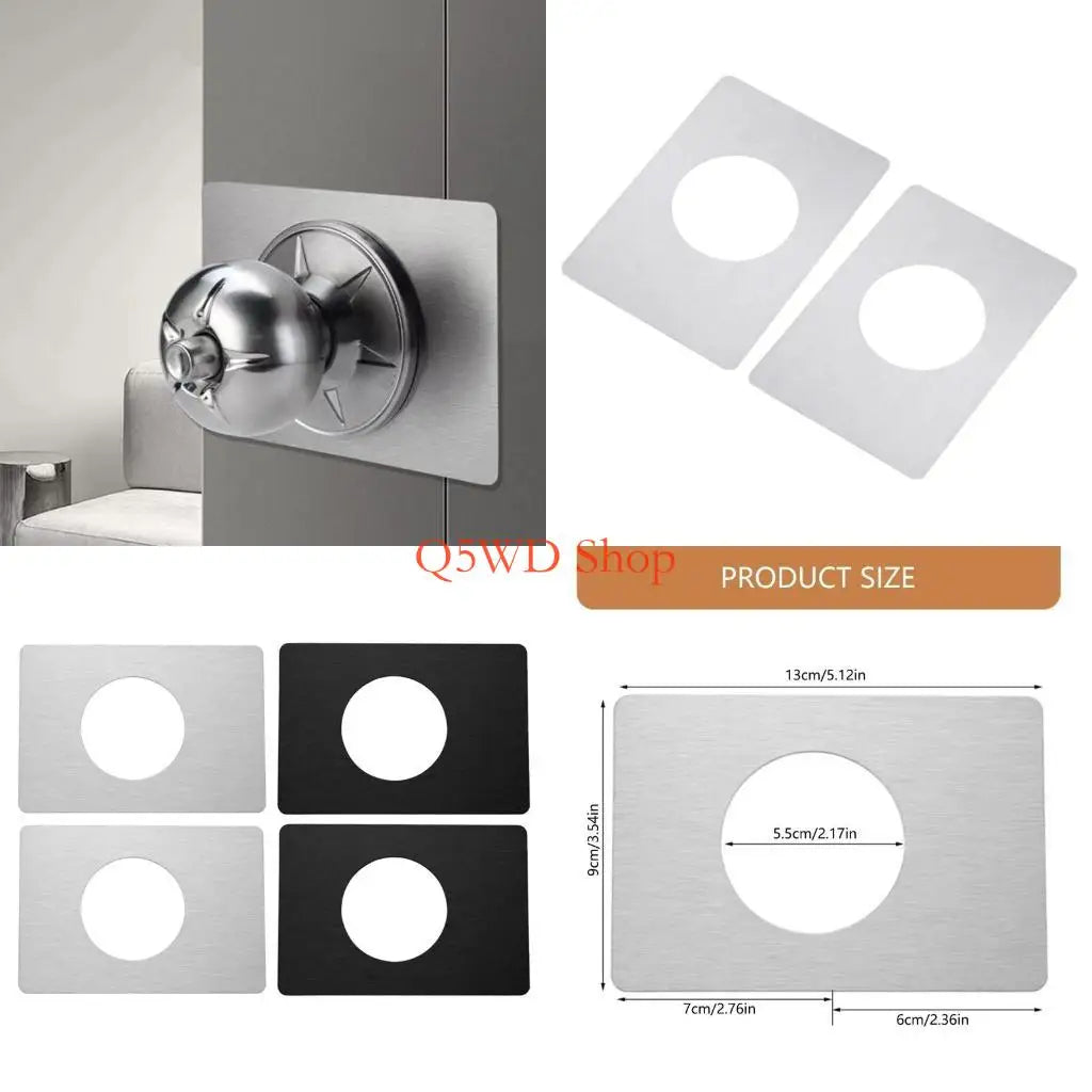 Door Reinforcement Plates – Stainless Steel Handle Backplate 2Pcs Door Reinforcement Plate Axl