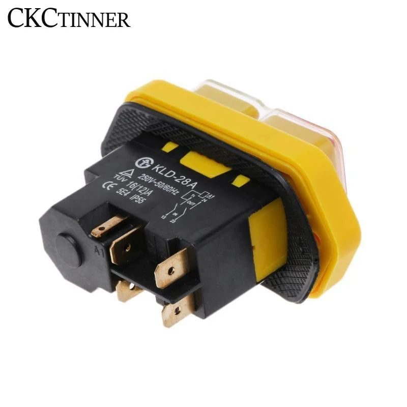 KLD28 Waterproof Power Tool Switch 16A 250V Push Button Power Tool Switch Axl