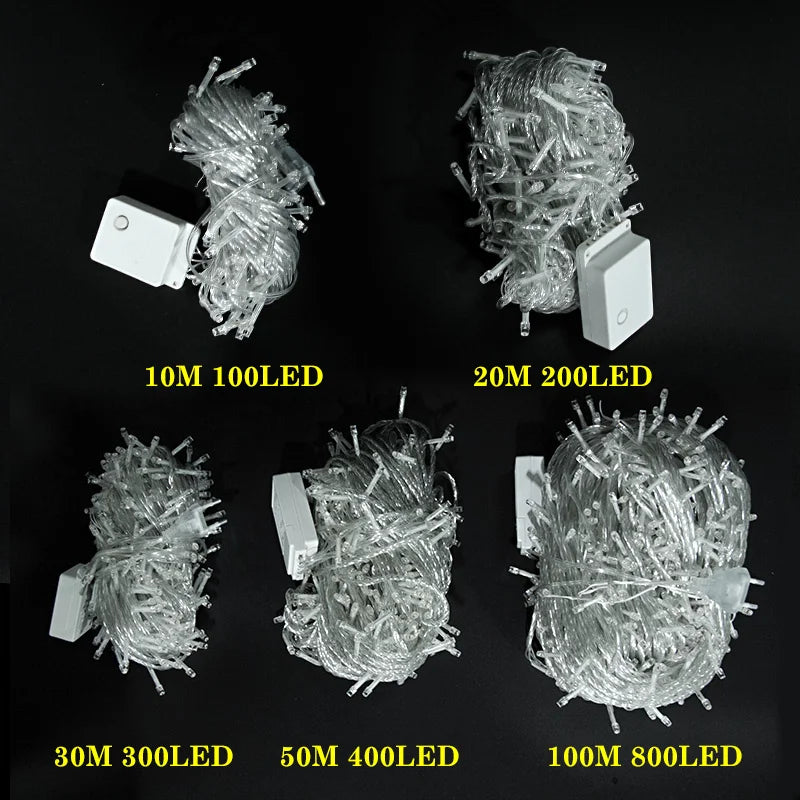 Outdoor LED Fairy String Lights 10M–100M | 8 Modes, IP44 LED Fairy String Lights Axl