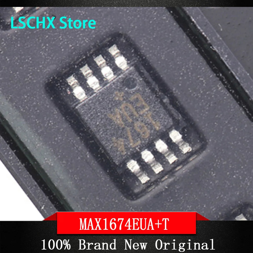 10pcs MAX1674EUA+ MSOP-8 Boost DC-DC Converter IC 2V–5.5V DC-DC Converter IC Axl
