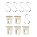 5 Pairs RV Awning Hook Clips with S Hooks – Camper Caravan Awning Hook Clips Axl white
