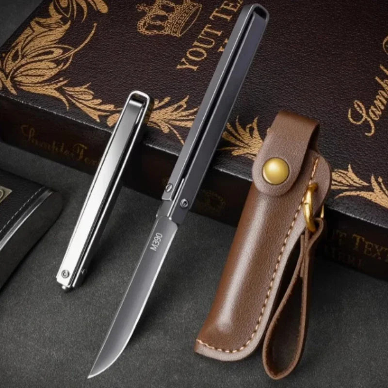 PLYS M390 Folding Pocket Knife – Portable Fruit & Outdoor Blade Folding Pocket Knife Axl