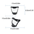 Anti-Fog Full Face Shield – Adjustable Reusable Clear Visor Safety Face Shield Axl Black