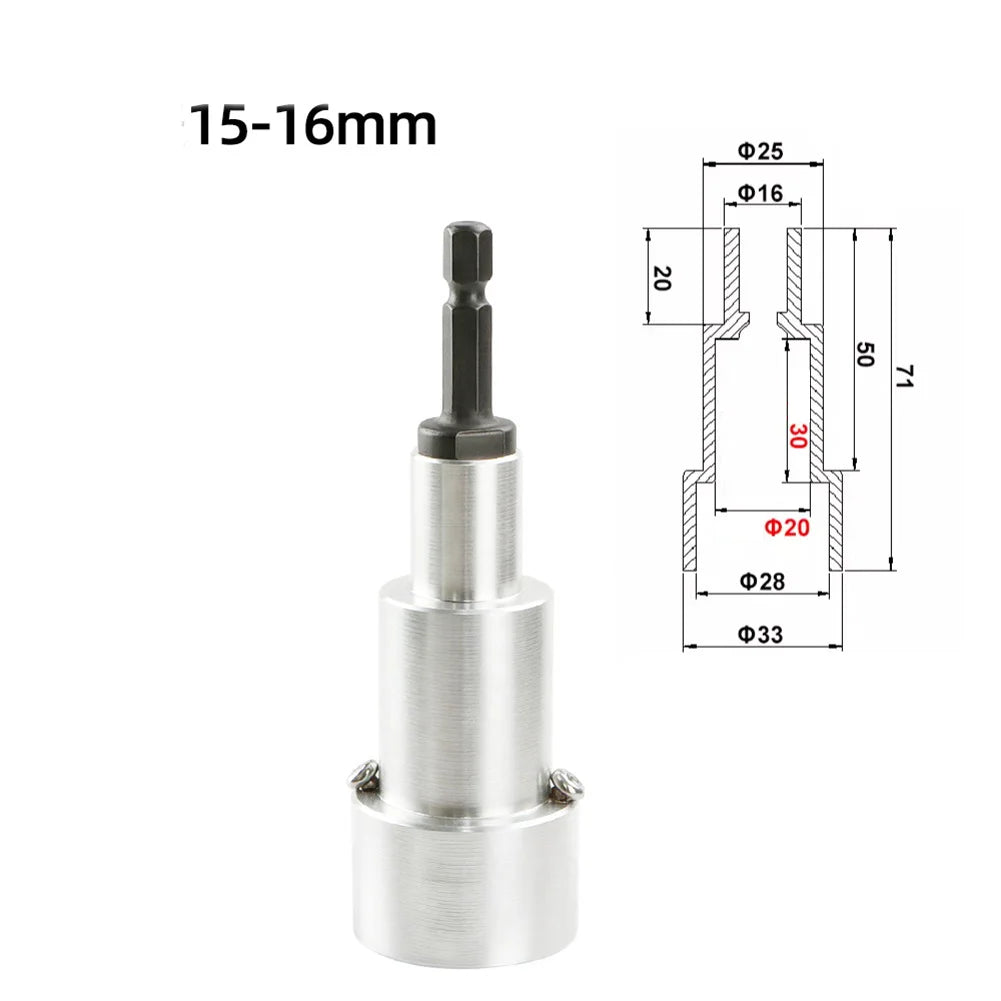 Electric Bottle Capping Head 1/4" Hex Drill Adapter 8–18mm Bottle Capping Adapter Axl 15-16mm China Mainland
