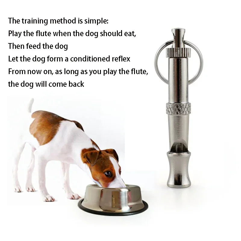 Adjustable Dog Training Whistle – Stainless Steel Pet Flute Dog Training Whistle Axl