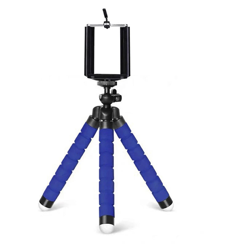Octopus Mini Tripod & Monopod for Smartphone – Phone Clip Stand Phone Tripod Stand Axl Blue