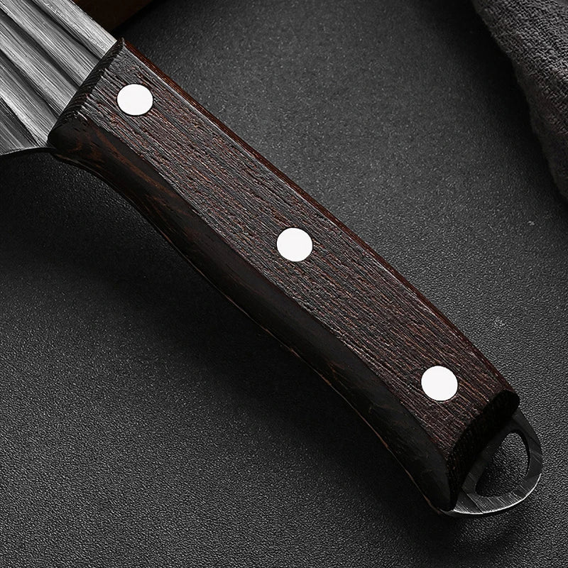 Stainless Steel Boning Knife with Wood Handle & Sheath Boning Knife Axl