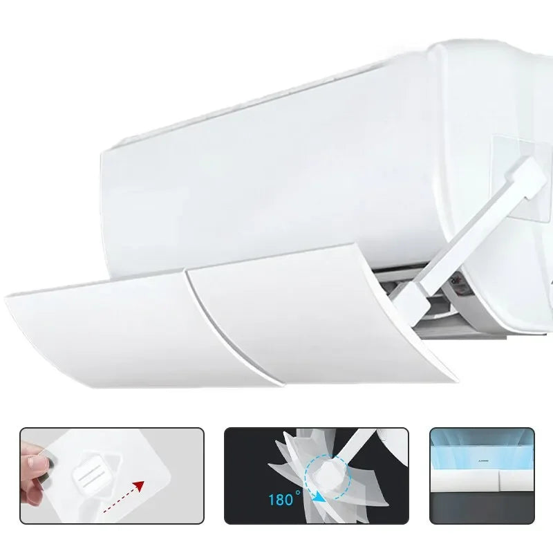 AC Wind Deflector for Infants – Adjustable Airflow Baffle Cover AC Wind Deflector Axl