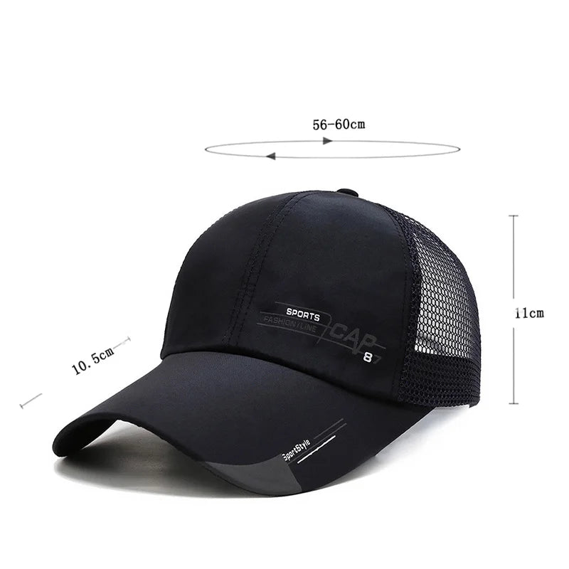 Men's Large Brim Baseball Cap – UV Sun Protection Outdoor Hat Baseball Cap Axl