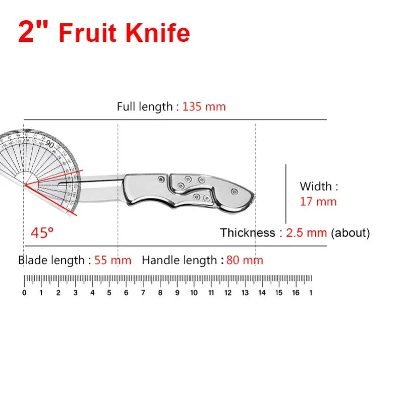 InLeung Folding Utility Knife – Stainless Steel BBQ & Kitchen Folding Utility Knife Axl
