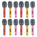 12-Pack Inflatable Microphone Props – Party & Stage Toys Inflatable Party Props Axl 35cm