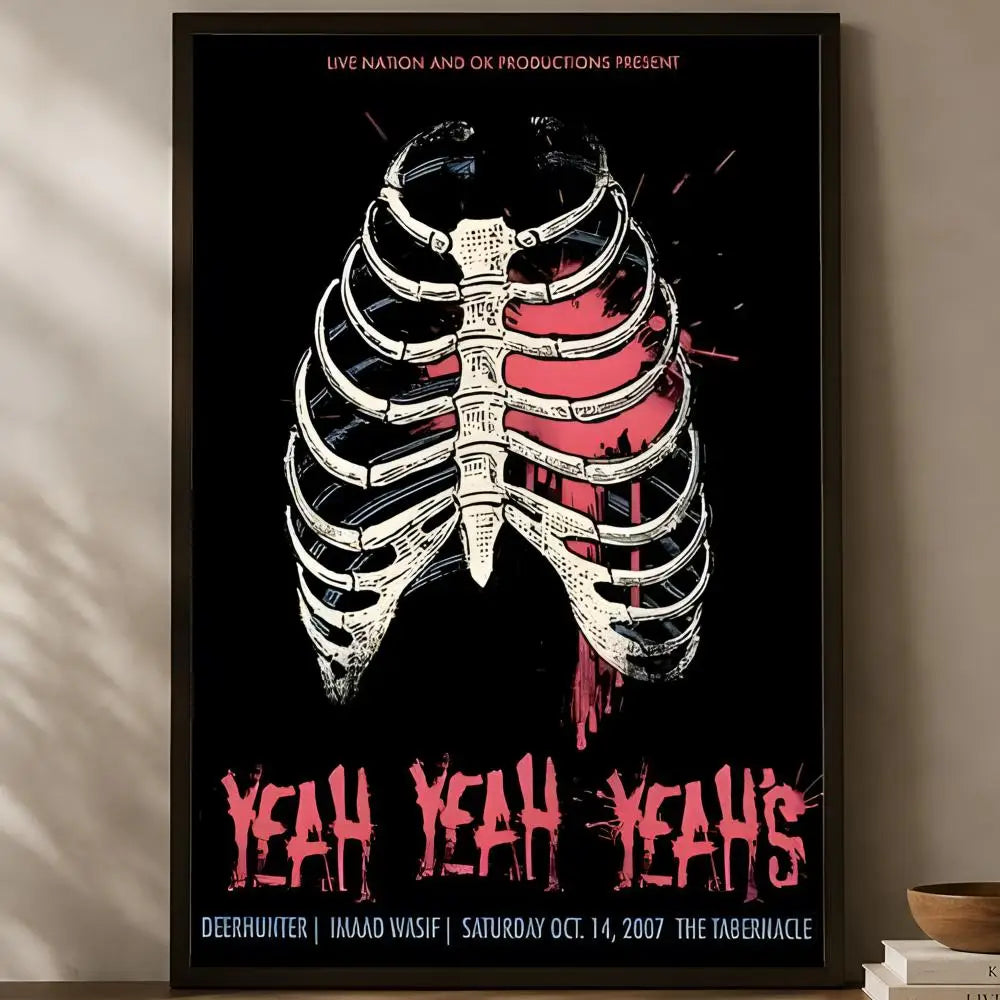 Yeah Yeah Yeahs Poster – Self-Stick HD Waterproof Wall Art Music Wall Poster Axl