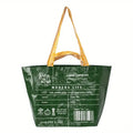 Large Waterproof PP Woven Reusable Shopping Bag – 52×33cm Reusable Shopping Bag Axl Green