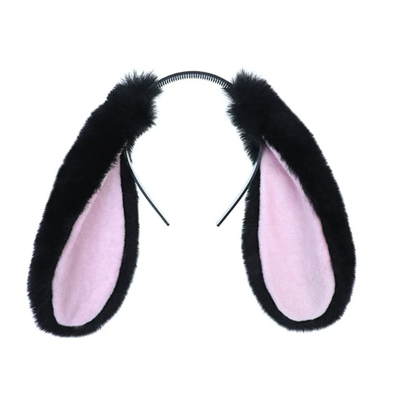 Plush Bunny Ears Headband – Cosplay & Party Hair Accessory Costume Headband Axl