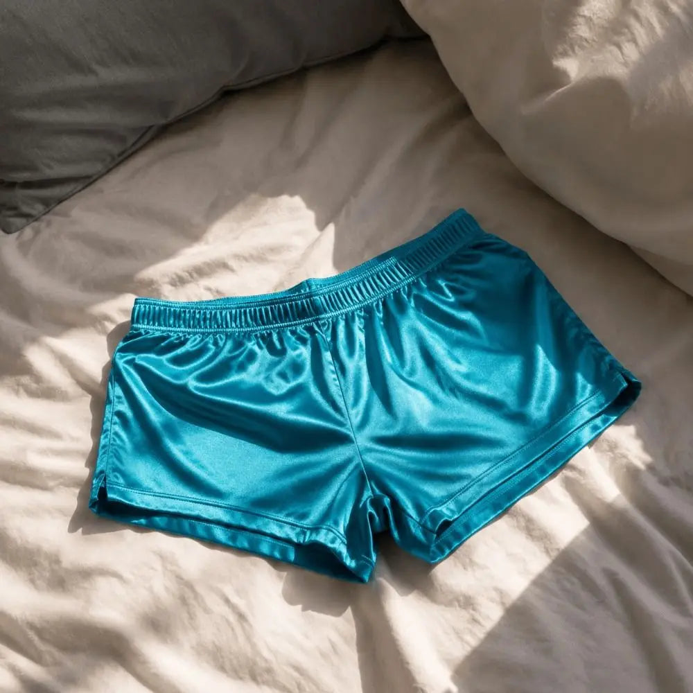 Ice Silk Satin Boxer Shorts – Loose Men's Sleep Underwear Men's Boxer Shorts Axl
