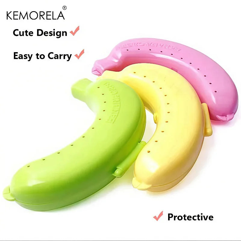 KEMORELA Banana Case – Portable Fruit Protector for Travel Fruit Storage Case Axl