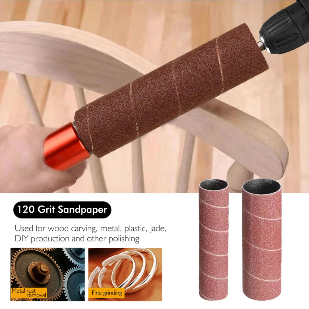 Rubber Drum Sanding Sleeves Kit for Drill – Wood Metal Glass Drum Sanding Kit Axl