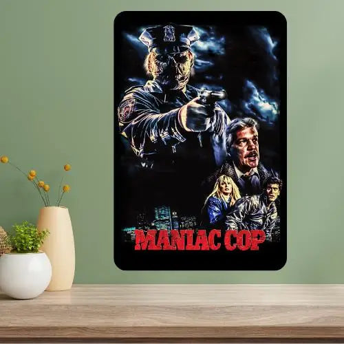 Maniac Cop Classic Movie Metal Poster Sign | Retro Wall Art Metal Wall Sign Axl aluminum sign aluminum 20x30cm
