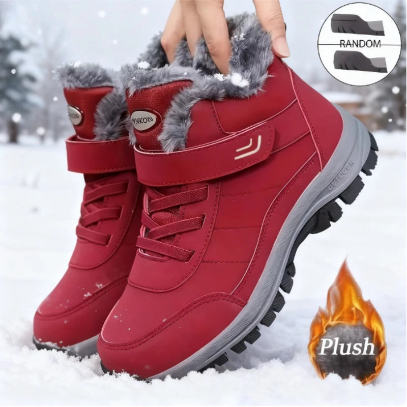 Women's Winter Fur-Lined Ankle Boots – Warm Non-Slip Winter Ankle Boots Axl